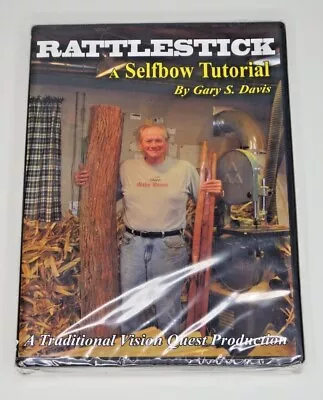 Rattlestick Bows - A Selfbow DVD Tutorial By Master Bowyer Gary S. Davies - New! • $26.99