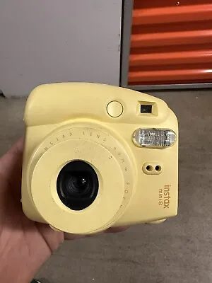 FUJIFILM Film Camera Polaroid Check Set Instax Mini 8 Yellow . Untested. Parts • $15
