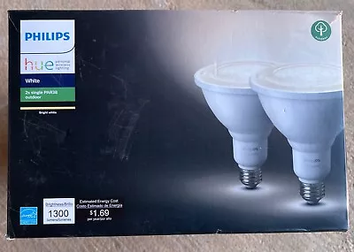 Philips Hue 476820 White Outdoor Bulbs PAR38 2 Pack • $45