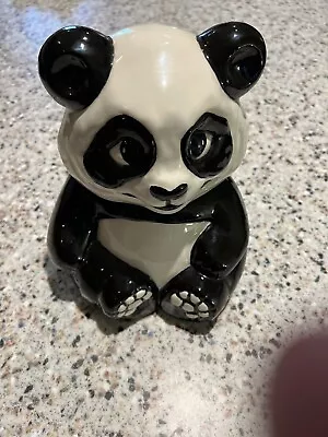 Vintage Ceramic PANDA BEAR Cookie Jar. Very Nice Unbranded • $30