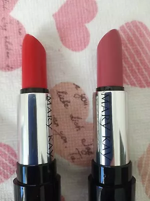 2x MARY KAY GEL SEMISHINE LIPSTICKS- POPPY PLEASE MAUVE MOMENT- NEW • $14