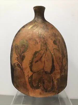 Anne James (Gloucestershire) Raku Fired Porcelain Bottle Vase Signed Base #1319 • £70