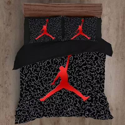 $29.99 • Buy All Size Bed Ultra Soft Quilt Duvet Doona Cover Set Bedding Basketball