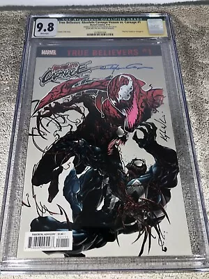 Absolute Venom Vs Carnage 1 TB Ed CGC 9.8 2XSS Crain Willis Original Art Sketch • $199.99
