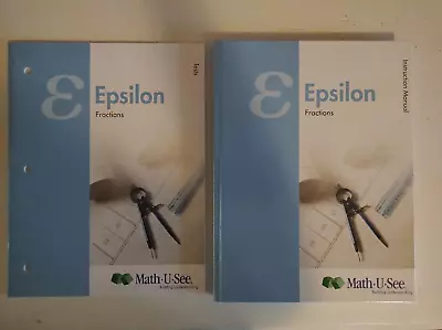 Epsilon Fractions Math U See Tests Booklet Instructor Manual 2012 Steve Demme • $49.99