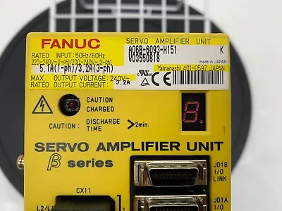 FANUC A06B-6093-H151 K.  Servo Amplifier Unit 50/60Hz.    5.1A 1PH.  3.2A 3PH  • $400
