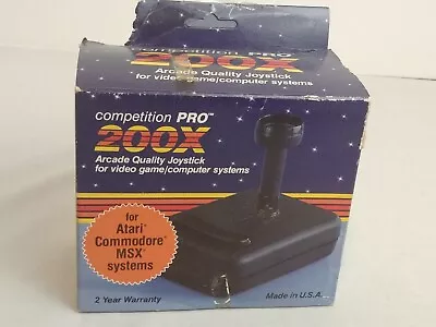 Competition Pro 200X Arcade Quality Joystick In Box Atari 2600 Video Game System • $49.87