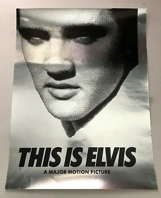 ELVIS  -1981 Original Movie Program-THIS IS ELVIS-  Metallic • $18