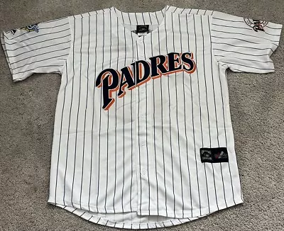 Tony Gwynn San Diego Padres 1998 World Series Home White Jersey Men's Size Large • $84.99