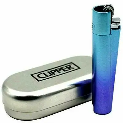 Metallic Clipper Lighters With Gift Case Metal Chrome Clipper Lighter For Gift  • £7.99