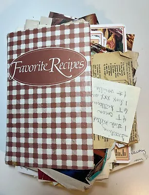 150+ Vintage Handwritten Recipe Cards Clippings Newspaper Clips • $42.49