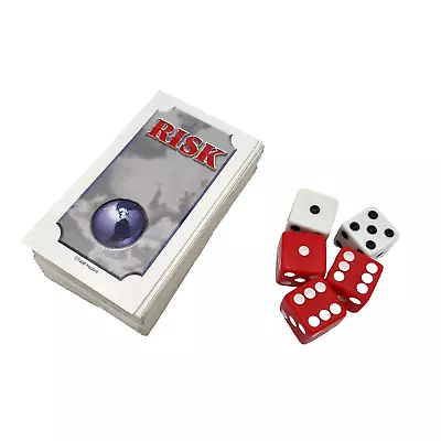 RISK 1998 Board Game Of Global Domination Replacement Parts: GAME CARDS & DICE • $2.95