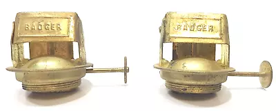 2 Antique Original Brass Oil / Kerosene Lamp Lantern Badger Burners • $19.99