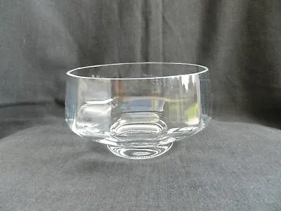 Dartington Crystal Glass Ripple Bowl Signed • £16.99