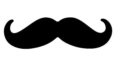 Mustache Funny Car Hood Truck Decal Window ATV Golf Cart Sticker • $9.99