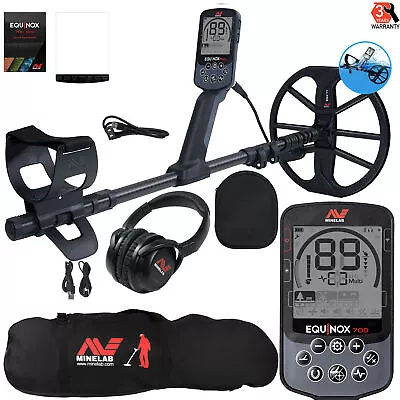 Minelab EQUINOX 700 Multi-IQ Metal Detector W/ 11  Coil And Carry Bag • $803.99