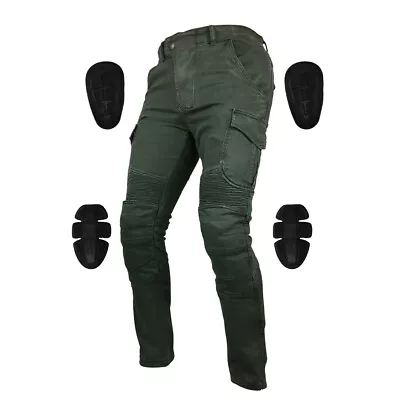 Men’s Denim Motorcycle Motorbike Sports Jeans With Protective Lined Armoured • $66.49