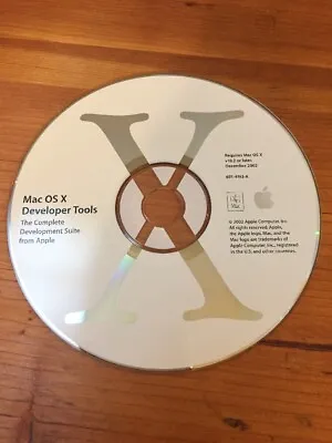 Mac OS X 10 10.2 Jaguar Developer Tools Complete Suite Software Disc CD 2002 • $35.99