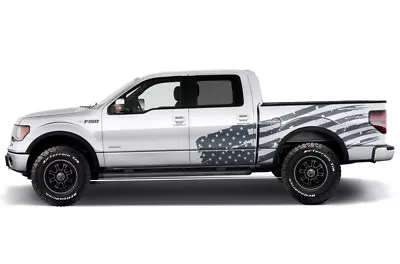 Vinyl Decal Graphics PATRIOT Wrap Kit For Ford F-150 Truck F150 2009-14 NGRAY • $109.95