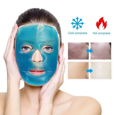 £5.49 • Buy Cooling Gel Ice Face Mask Face Pack Migraine Headache Hangover Puffy Eyes Relax