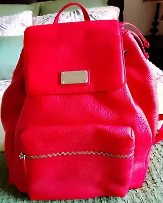 OROTON Medium Size RED Beautiful Leather Backpack. New No Tags. Dustbag • $250