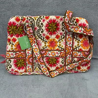 Vera Bradley Women's Inner Pocket Zip Squared Away  Folkloric Shoulder Bag • $32.90