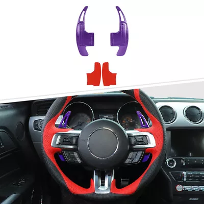 Purple Steering Wheel Shifter Paddle Extended Accessories For Ford Mustang 2015+ • $19.99