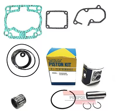 Kawasaki KX125 KX 125 2003 54mm Bore Mitaka Top End Rebuild Kit • $82.56