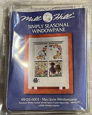 New OOP Rare Mill Hill Simply  Seasonal Windowpane  MH26-6003 May/June 2006 • $64.95