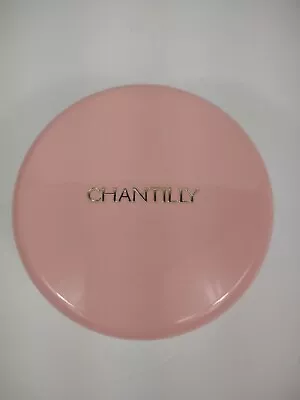 Vintage Chantilly Dusting Powder Pink Box Case EMPTY Round Vanity Dresser Vtg • $12.99