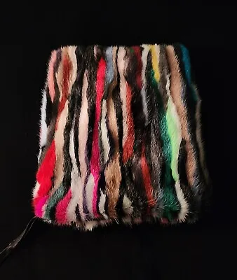 Real Mink Fur Pouch Purse Case Multi Color New Genuine • $95