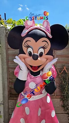 Pink Minnie Mouse Lookalike Costume Mascot Fancy Dress Hire Delivery Within UK • £50