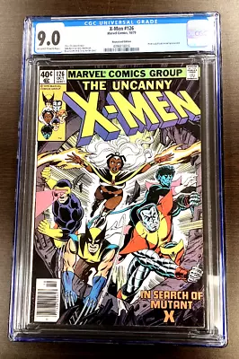 X-MEN #126 CGC 9.0 1st FULL APPEARANCE PROTEUS Newsstand Edition 1979!! • £80.42