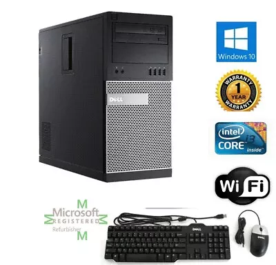 Dell 9020 Desktop PC I3 4100  16GB 1TB SSD Win 10 Pro 64 GT 730 4GB Excellent • $629.56