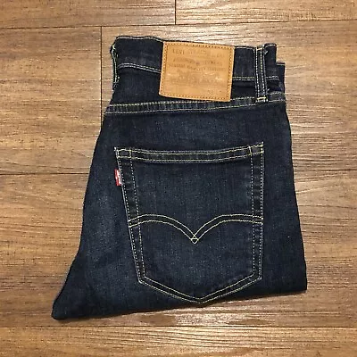 Levi’s Lot 512 Premium Big E Blue Jeans Mens 30x30 Slim Tapered Dark Wash Denim • $24.88