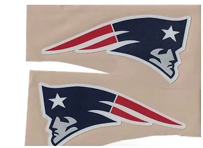 New England Patriots FULL SIZE FOOTBALL HELMET DECALS WITH BUMPERS • $27.95