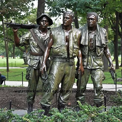 Vietnam War Veterans Memorial PHOTO Three Soldiers Marines Statue Washington DC • $5.91