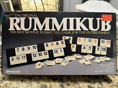 Vintage 1980 Original RUMMIKUB Pressman Rummy Tile Game Complete Instructions • $18.99
