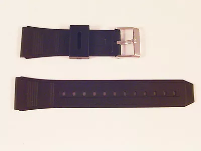 New For CASIO DATA BANK Mens Ladies Watch Strap Rubber/Resin Diver Band 22mm S58 • £10.99