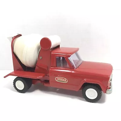 Vintage 1960’s Metal Red/White Tonka Jeep Concrete Cement Mixer 9  • $90