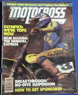 Motocross Action Magazine-jan 1978-suzuki Rm50-mx & Trophee Des Nations--vintage • $12