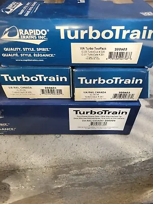 Rapido TurboTrain Complete VIA Rail Set • $950