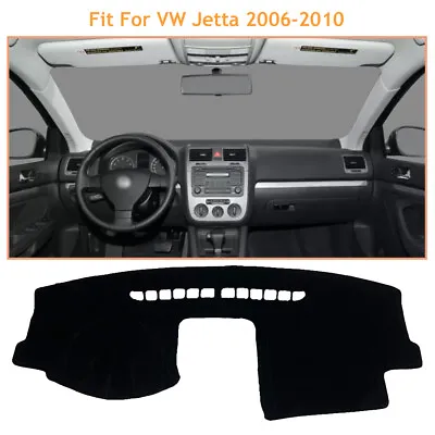 For VW Jetta 2006-2010 Black Dash Board Cover Shading Mats Protective Pads • $21.50
