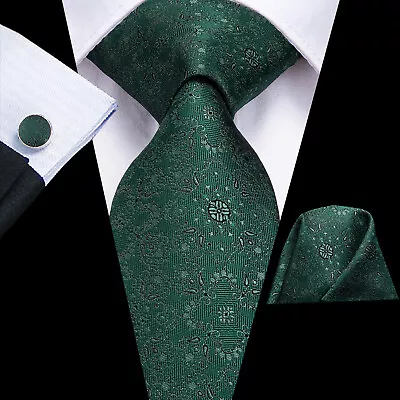 £9.99 • Buy Mens Neck Ties Lot 100 Silk Blue Red Pink Paisley Tie Pocket Square Wedding Ties
