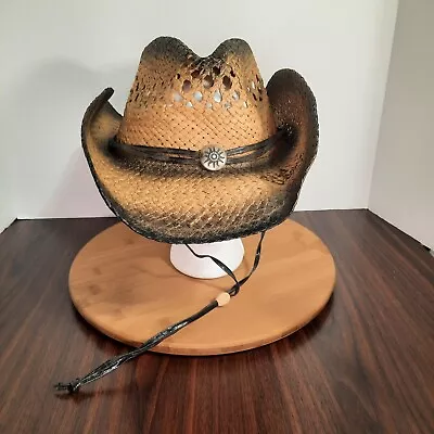 Brad Paisley Straw Cowboy Hat Jacobson Hat Company Concert Summer Party Music • $29.99