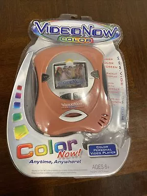 Video Now Color Hasbro Tiger Color Pink Personal Video Player Sealed 2004 • $49.99