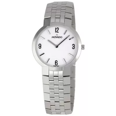 Movado Faceto White Pearl Dial Men's Watch 0605565 84 45 1891 • $499.99