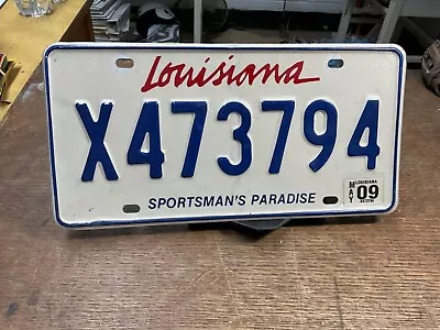 License Plate Tag Vintage Louisiana “Sportsman’s Paradise” X473794 2009 Rustic • $9.25