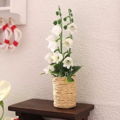 Dollhouse Miniature 1:12 Scale Potted Plants Valley Flowers Decor Accessories • $6.79