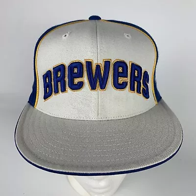 Milwaukee Brewers Mitchell & Ness Hat Cooperstown Collection Pro Model 7 1/8 VTG • $17.88